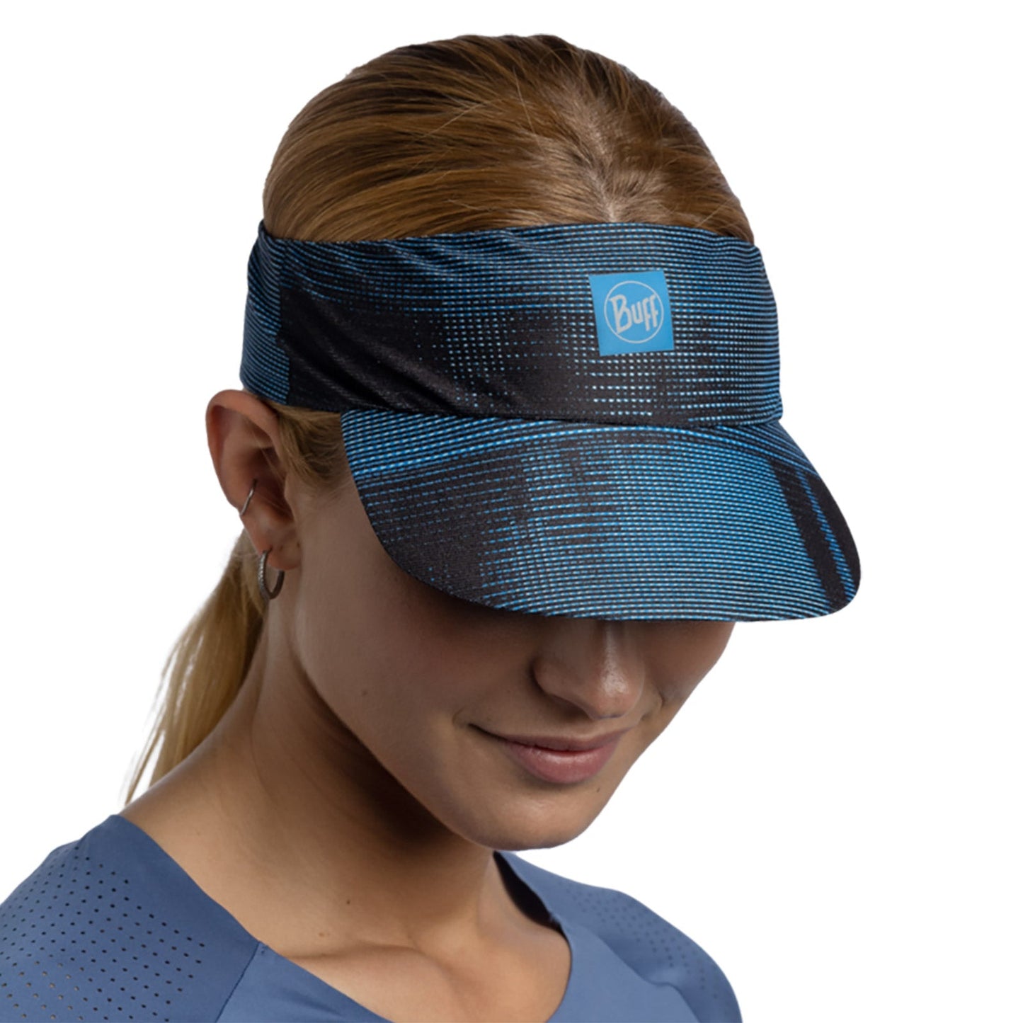 Buff Unisex Mens Womens Pack Speed Visor Packable Running Cap - Azure