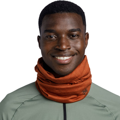 Buff Unisex Merino Wool Lightweight Tubular Bandana Scarf - Cinnamon