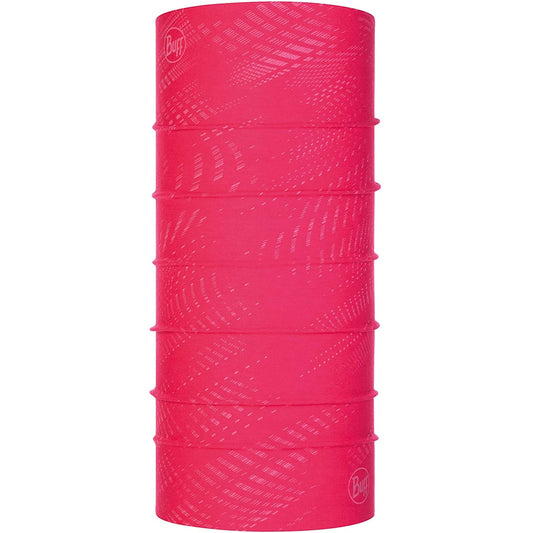 Buff Unisex Reflective Solid Original Tubular Neck Gaiter - Pink