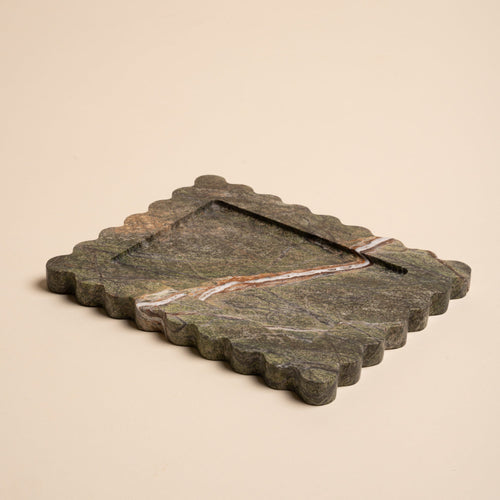 Seagrass Marble Tray