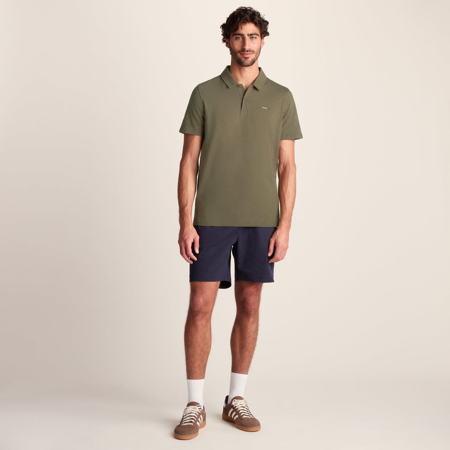 Sawyer Mens 100% Cotton Jersey Polo Shirt - Mushroom