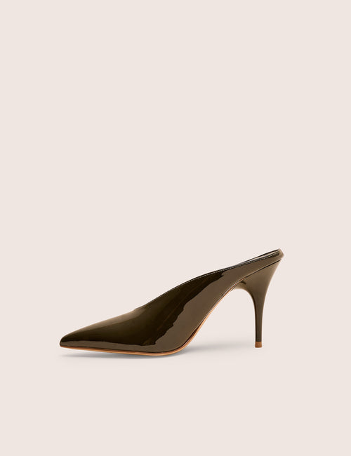 Elixr Green Patent Court High Heels