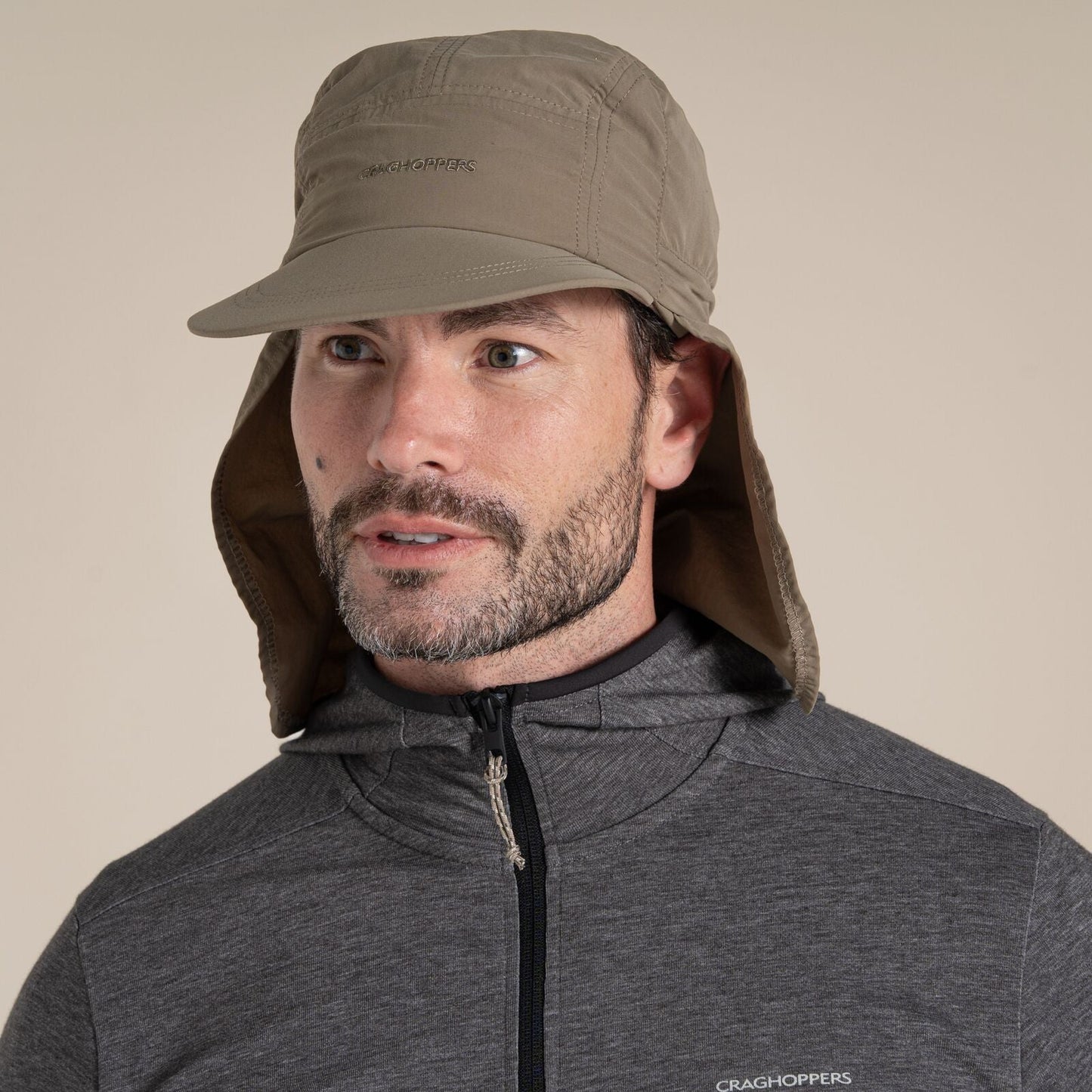 Craghoppers Mens Desert Hat 3 Sun Protection Baseball Cap