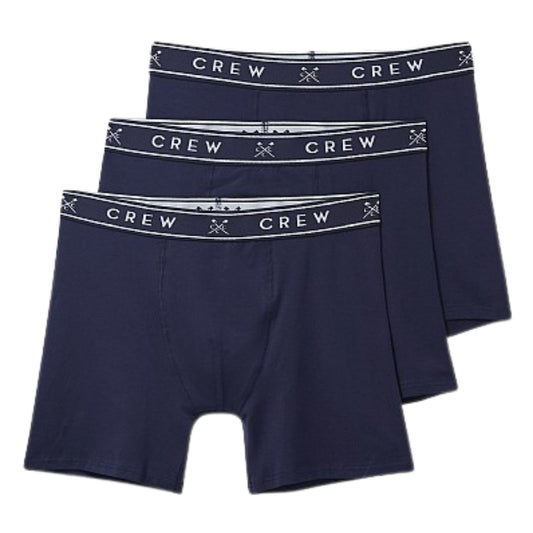Crew Clothing Mens 3 Pack Jersey Boxer Shorts