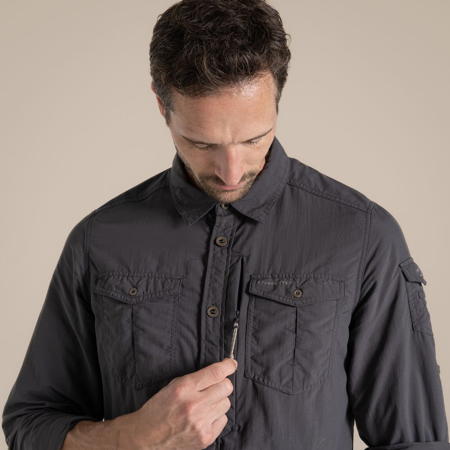 Craghoppers Mens NosiLife Adventure III Long Sleeve Shirt