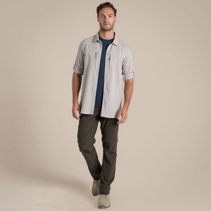 Craghoppers Mens NosiLife Pro V UPF Long Sleeve Shirt